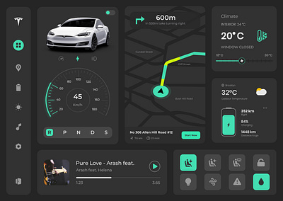 Tesla car dashboard UI design car car dashboard car dashboard design car speedometer car ui car ui ux car ux dashboard dashboard design tesla tesla car tesla design tesla model s tesla ui tesla ui design tesla ui ux tesla uiux tesla ux ui ui ux