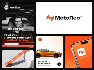 MotoReo | Automotive Branding app logo auto automobile automotive branding car company car logo cars e commerce logo deisgn m lettermark racing sports car