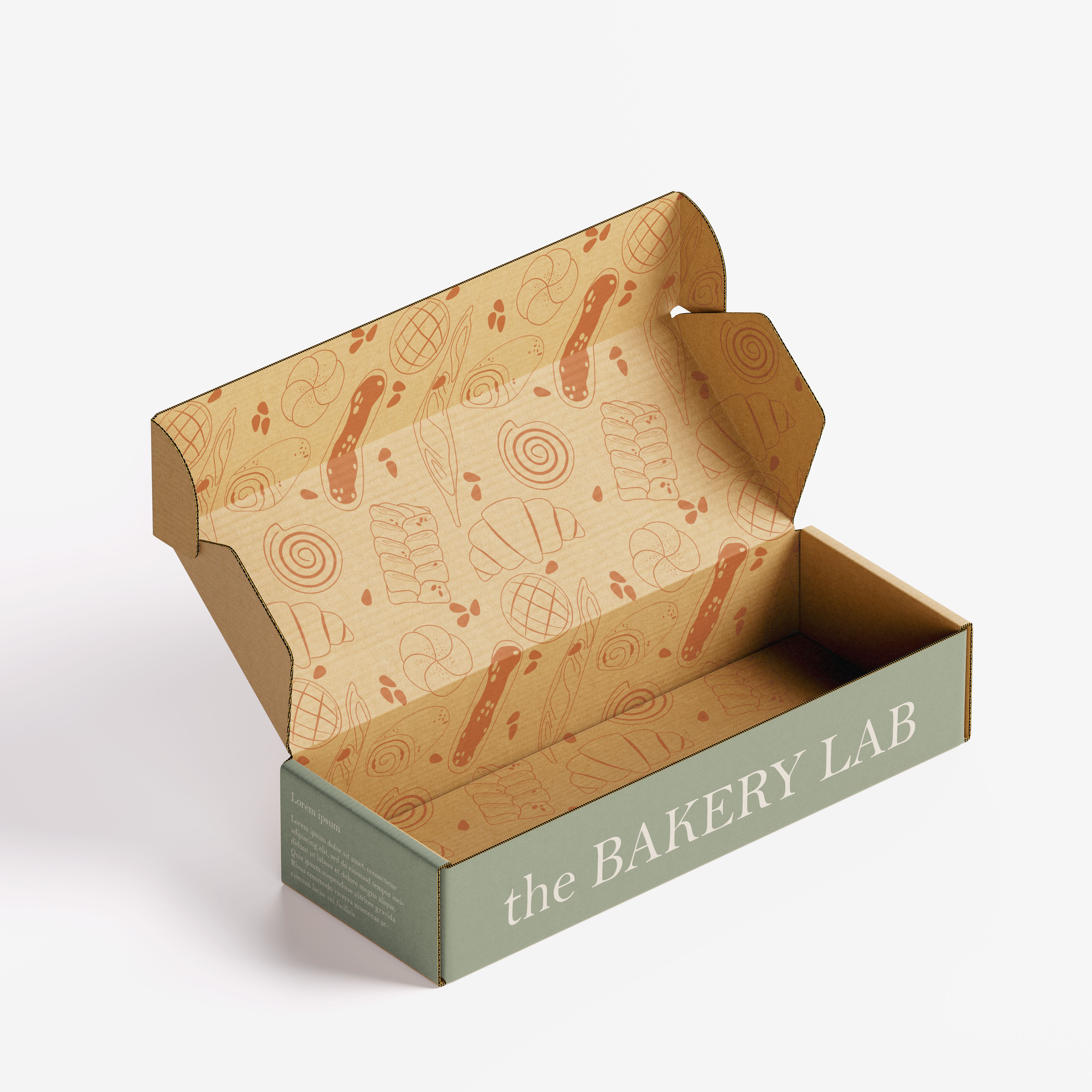 The Bakery Lab Packaging brand identity branding design graphic design illustration logo modern packaging packaging design pattern design product packaging vector