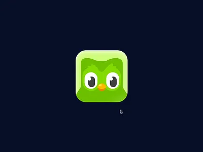Duolingo - Interactive Mascot after effects animal animation bird character design character motion duo duolingo eye green hover effect japan language learn lottie mascot mobile app rive rive animation streak