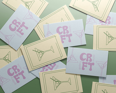 CRFT Business Cards brand identity branding business card design graphic design illustration logo marketing design modern stationary visual design visual marketing