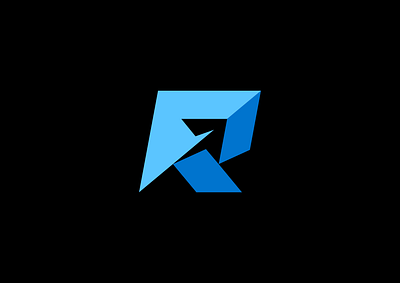 Real rapid design icon illustration logo typography логотип типография