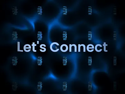 Let's connect - website section 3d animation blender connect distort facebook hover effect lets connect liquid liquidify motion smoke social media spline tiktok unicorn unicorn studio water web design website