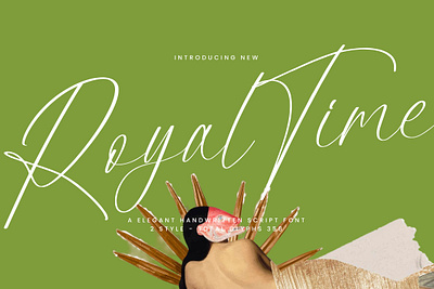 Royal Time - A Elegant Handwritten Script Font style