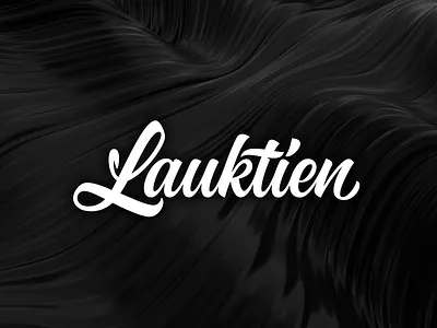 Lauktien calligraphy font lettering logo logotype typography vector