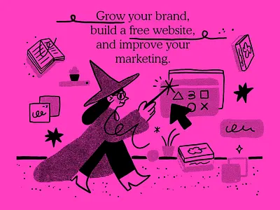 growing branding character design flat illustration