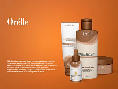Product Label | Packaging Design - ORELLE SKINCARE 3d animation branding eye catching graphic design logo luxury minimalist motion graphics packaging product label skincare ui