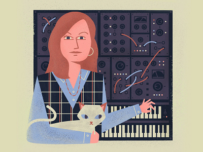 Wendy Carlos character editorial illustration illustration portrait synth wendicarlos