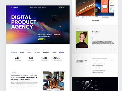 Agency Landing page UI Design designinspiration