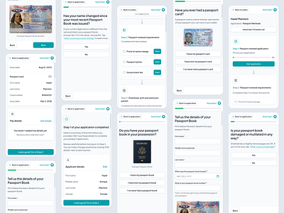 Passport application form application application form checkout crm customer portal egov fill in form government government service hellogov mobile form passport passport application passport service progress step by step summary typeform