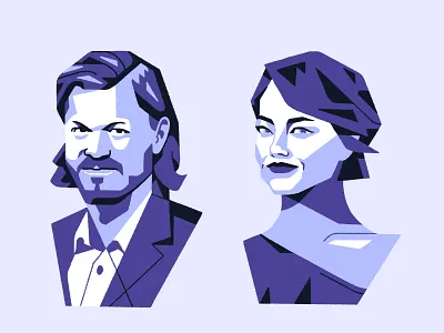 Bugonia - Portraits article cinema face geometric illustration movie portrait poster