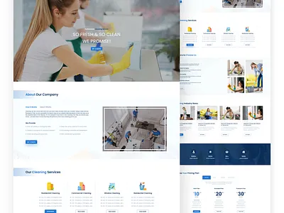 Home cleaning service branding ecommerce website design home clean ui ux website ui design