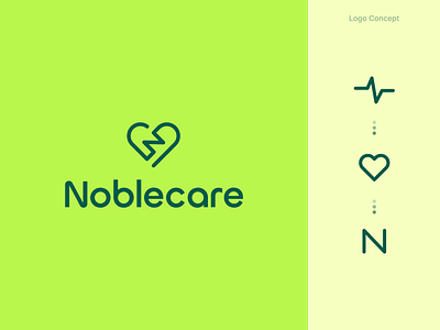 Noblecare Logo Visual identity abstract logo ai branding animation automation logo care logo counselling fintech logo growth logo health logo hear beat logo heart logo love logo minimal logo modern logo monogram logo n logo nature logo saas branding tech branding therapy branding
