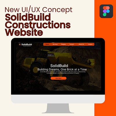 SolidBuild Constructions Website! chanukawasundara dribbble figma graphic design ui ux xd