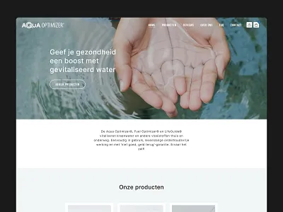 Aqua Optimizer UI/UX Design & Website Development clean ecommerce design conversion focused store customer review integration eco friendly product design health focused digital platform health product website lifestyle brand ecommerce minimalist product showcase modern product website product education website professional ui for health brand responsive uiux scalable ecommerce website trust building website design uiux for wellness products water revitalization ecommerce wellness brand website wellness technology website wordpress ecommerce