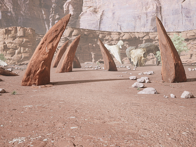 Desert level design made in unreal engine 5. 3d desert environment game design graphic design level design render rendering unreal engine unreal engine5