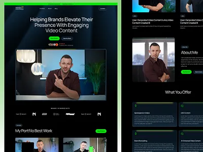 Video produce Agency website agency website branding design landing page ui uiux ux video produce agency website web design website