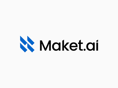 Maket.ai logo for Architecture AI Brand branding design flat geometric identity letter mark logo logo design m logo minimalist modern logo symbol vector