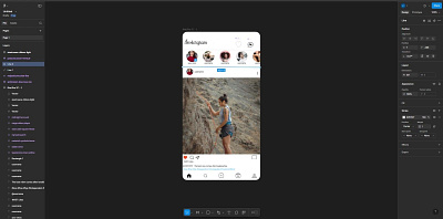 instergram app uiux chanukawasundara figma instergram ui ux xd