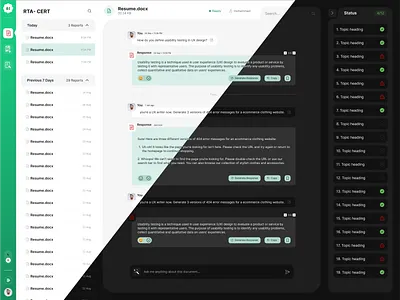 AI Chat | AI Document Chat ai ai chat ai chat ui azad chat chat design chat ui chatgpt chatting design mohammad mohammad azad productivity tools ui ui design ux