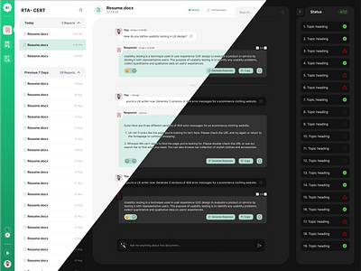 AI Chat | AI Document Chat ai ai chat ai chat ui azad chat chat design chat ui chatgpt chatting design mohammad mohammad azad productivity tools ui ui design ux