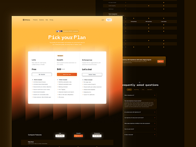 Pricing page - athena ai design ui ux web