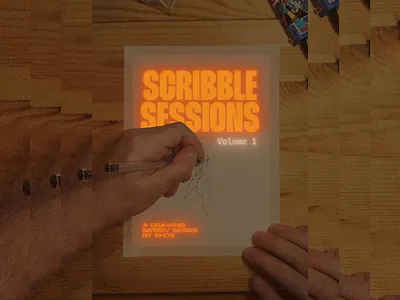 Scribbble biomechanical black white bw doodle doodling drawing hand drawing illustration influencer monochromatic motion design organic paper rhox scribble sped up tutorial