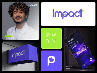 healthcare, mental health, wellness center Logo design brain logo brand identity branding business logo healthcare logo leaf logo logo logo design medical logo mental logo minimal logo modern logo purple logo typography logo wellness logo