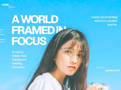 Day 8 - Hero section for photography portofolio design hero ui web