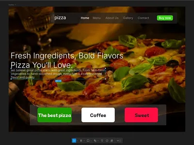 pizza web branding chanukawasundara design dribbble figma illustration ui uiux ux xd