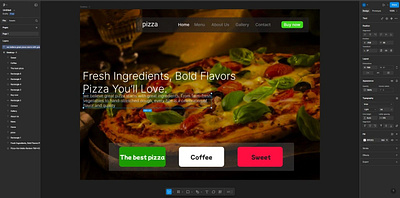 pizza web branding chanukawasundara design dribbble figma illustration ui uiux ux xd
