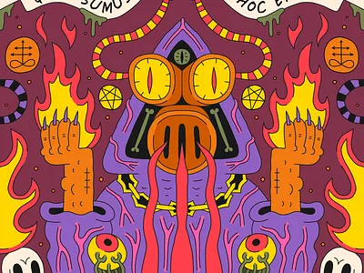 Witchcraft abaddon apollyon black magic bones death demon el diablo eyeballs fire hades hell lucifer necromancer occult pentagram purgatory satan snakes underworld witchcraft