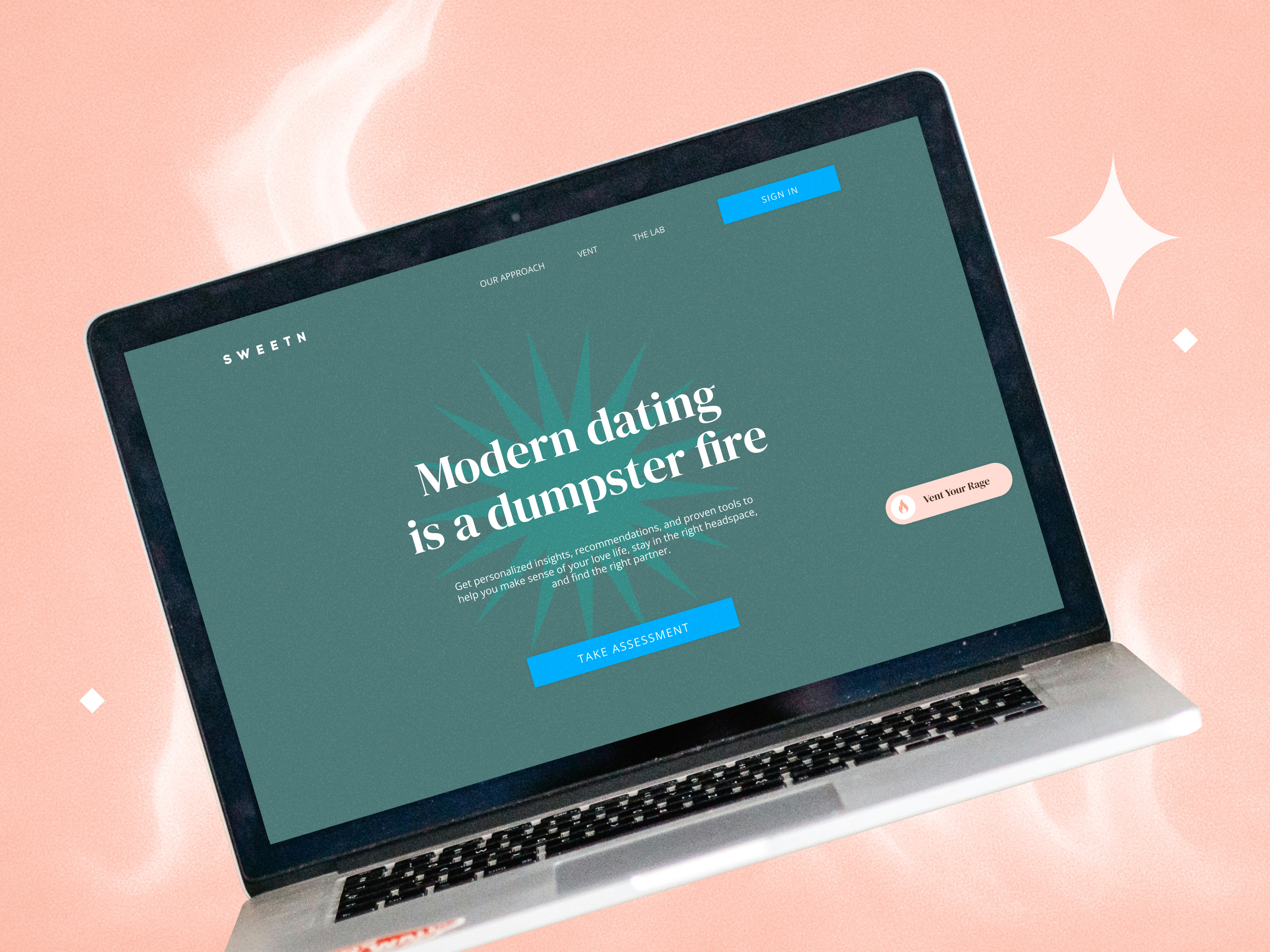 UI & Branding ✦ Sweetn branding business illustrations dating design digital art editorial illustration graphic design illustration logo mindfullness ui