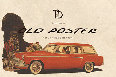 Old Poster handwritten retro font brush font cute font cyrillic font hand lettered font handwriting font handwritten font handwritten notes logo font masculine font pencil font poster font quote font retro font sans serif signature font