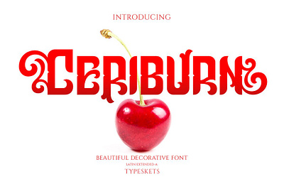 Ceriburn - Decorative Font beauty font ceriburn decorative font classic font cover book font cute font decorative font display font logo font ornamental font quirky font retro font sweet font vintage font