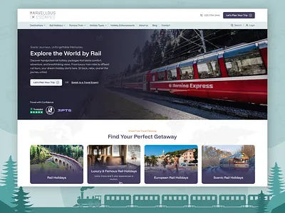 Marvellous Escapes – Travel Site UI by Pixlogix branding css design design graphic design illustration pixlogix responsive design ui web design web development