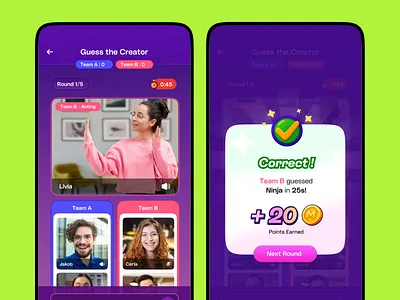 Word Gameplay board game charades coins dumb charades dumbcharades earn points family game game design gameplay gamification guess word live video mobile multiplayer game party game play with friends product design puzzle game ui ux