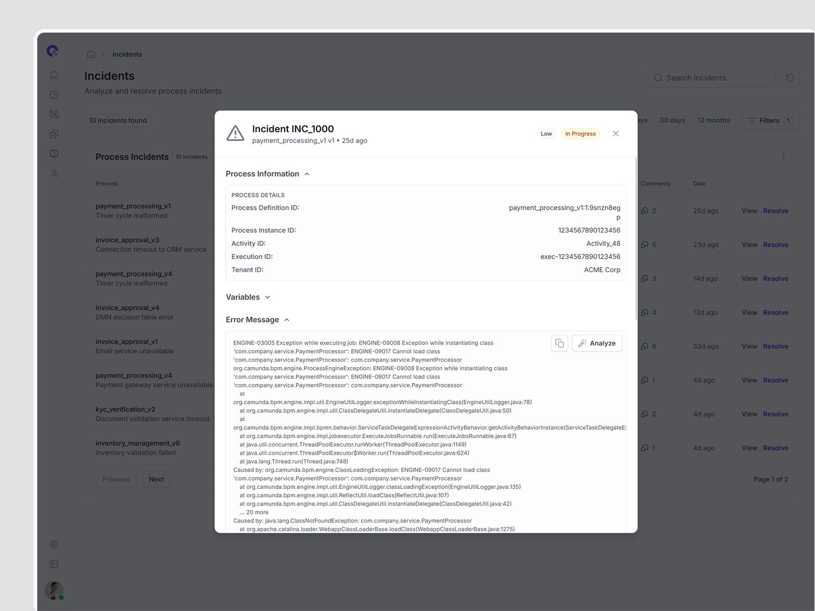 CAMUNDA Incident Management ai camunda discussion illustration incidents overview problem problems webdesign