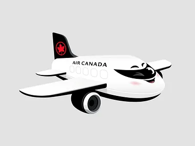 Cartoon Airplane airplane airport cartoon character character design children flight illustration mascot miniature toy vector wings wink