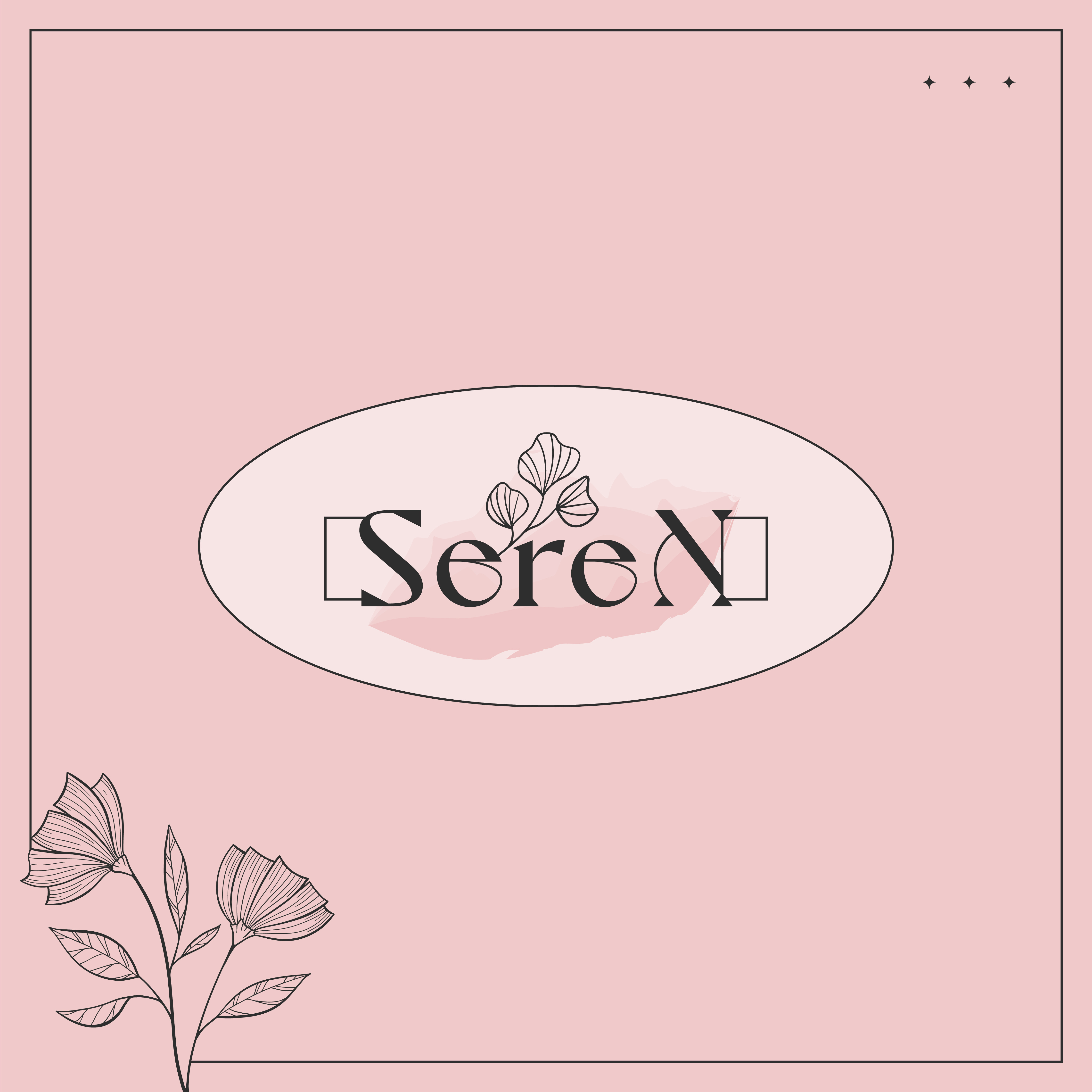 Seren – Feminine Skincare Branding boho logo brand indeity branding creative feminine feminine design highend logo identity logo logo design minimal minimalist minimalist text logo modern seren logo skincare logo unique