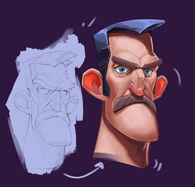 Bodyguard cartoon character art character design fighter funny gamedesign illustration stylish warrior
