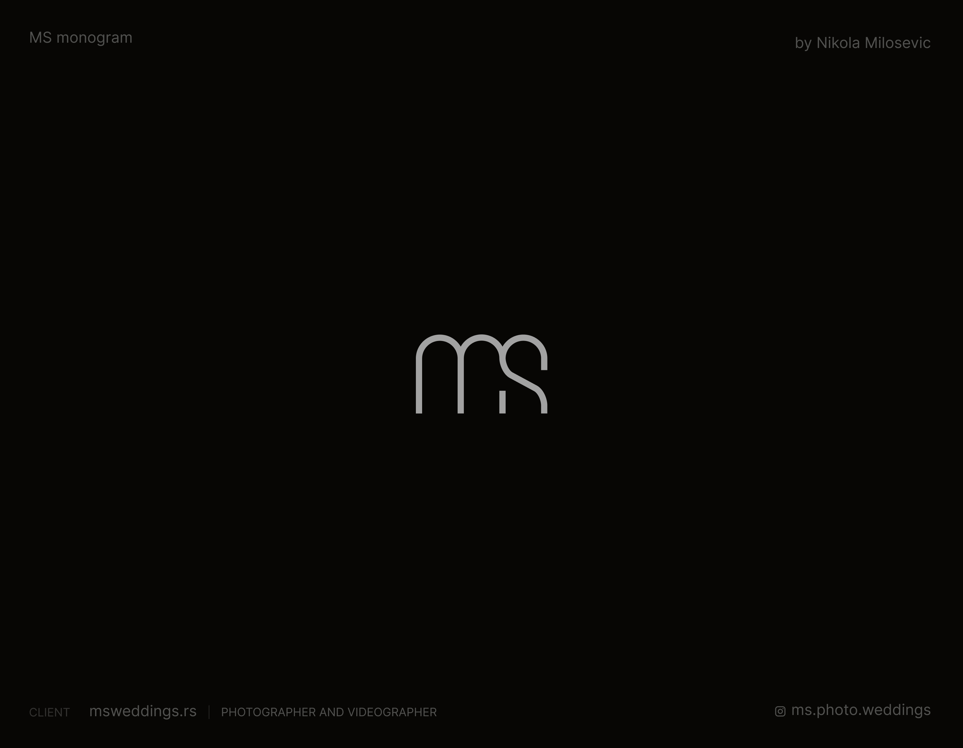 MS monogram for a wedding photographer logo luxury m monogram ms photo photography s stylistic wedding