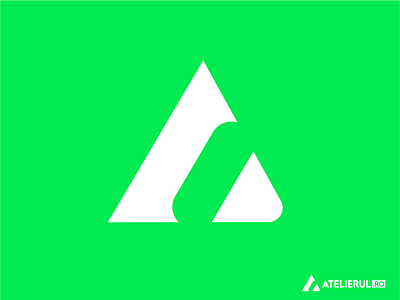 Logo Design for Atelierul.ro brand branding creative design graphic design logo logo desing minimalism minimalist monogram visual identity