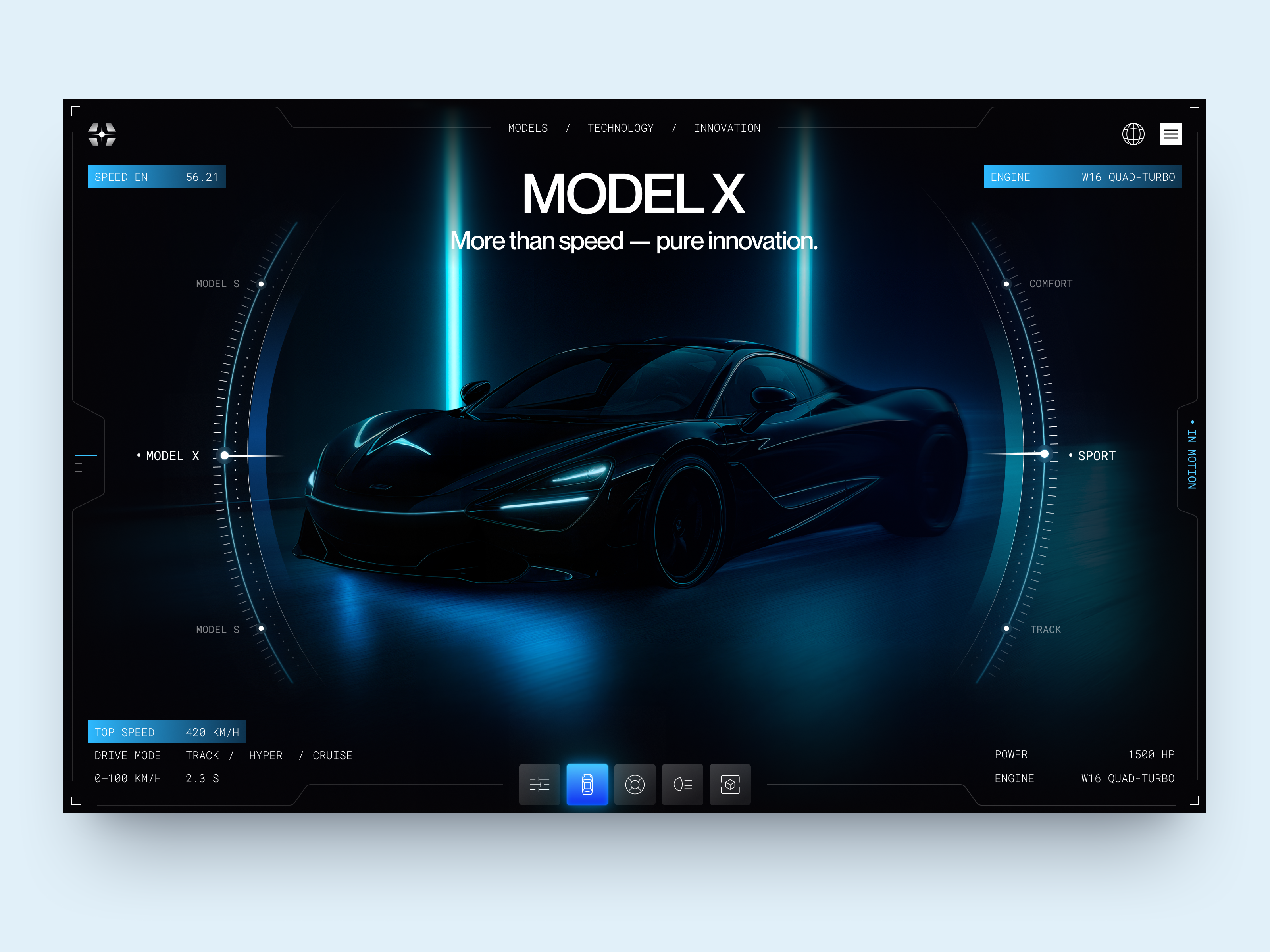 Luxury Car Dashboard & Website UI Design design interface product service startup ui ux web website