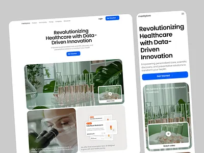 Mobile-First Healthcare Experience experiment halo health landing medical modern ui vitamins