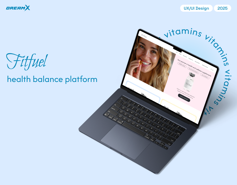 Health balance platform - Fitfuel branding dreamx e commerce health platform healthtech ui ui design ux ux design