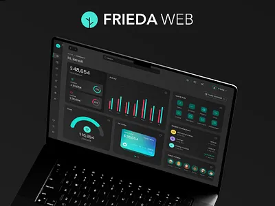 Frieda - Wallet & SaaS Dashboard Web UI Kit analytics dark mode dashboard ui expenses manage cards premium ui kit recipients rewards saas saas ui send money ui wallet ui web app web ui