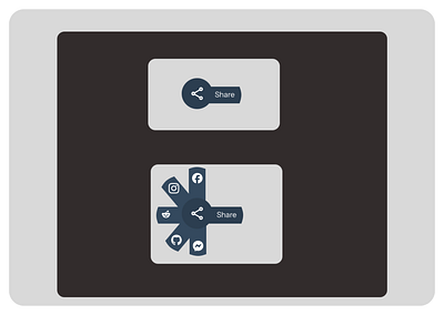 Day 10 - Social Share Button graphic design ui