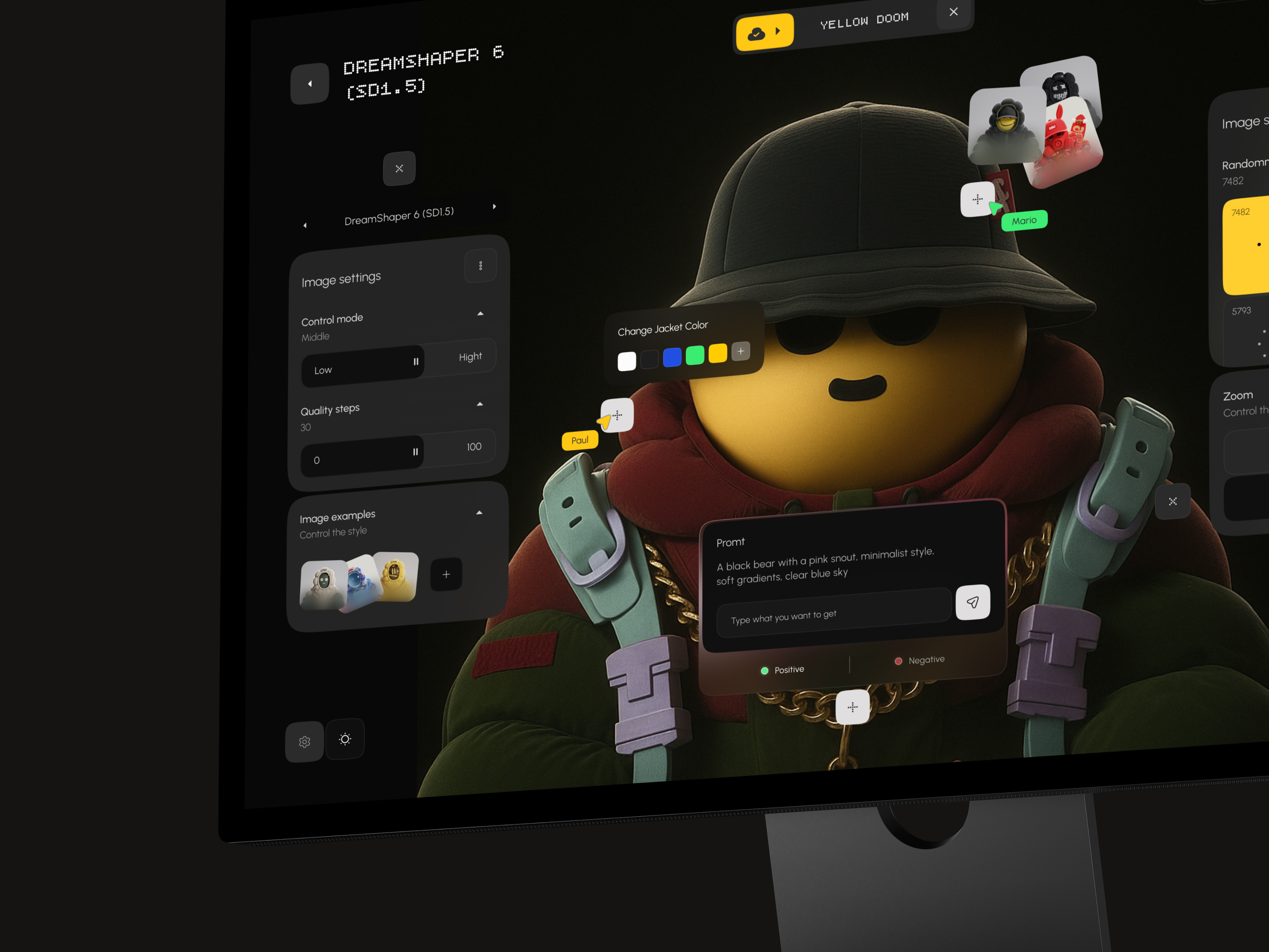 PicGen - AI Generator SaaS Dashboard ai app app design b2b creation crm dashboard design generation generator image interface picture product prompt saas ui ux web web app