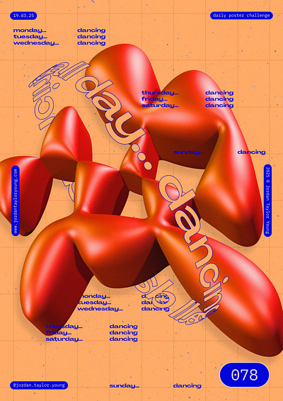 078 / 365 / 2025 365 3d adobe illustrator adobe photoshop branding challenge design graphic design poster poster design typography